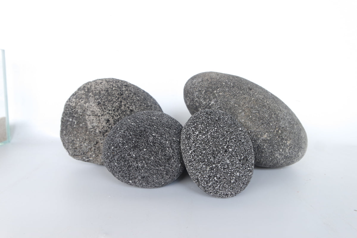 Natural Products River Rocks Smooth Black Lava 20Kg
