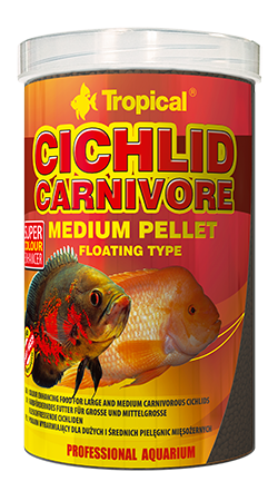 Tropical Cichlid Carnivore Medium Pellet 500ML/180G